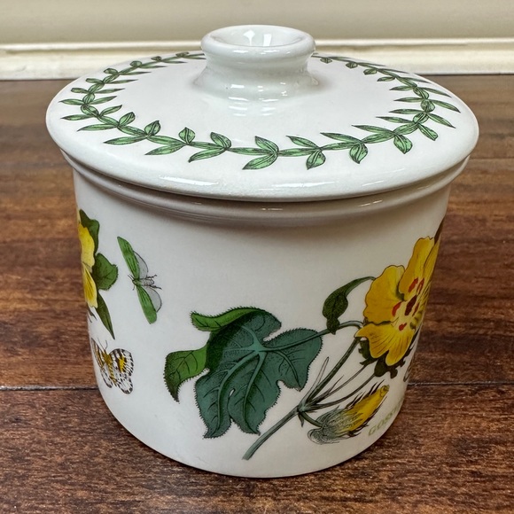 portmeirion gossypium barbadense Flower Lidded Bowl Barbados lidded - Picture 3 of 7